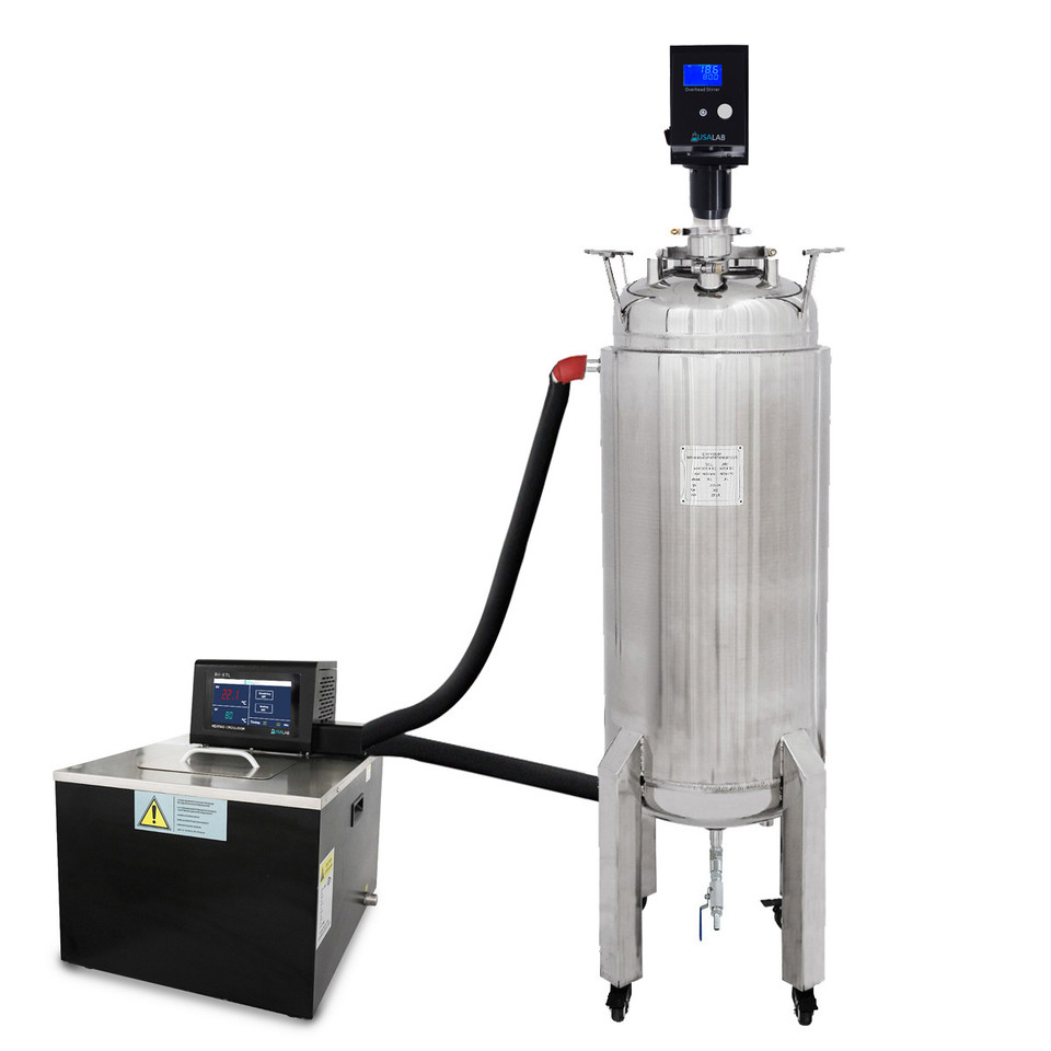 USA Lab 50L Jacketed Reactor W/ Mixing Motor and 30L Heater