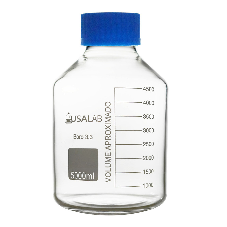 USA Lab GL80  Wide Mouth  Media Storage Bottle - 1L, 2L & 5L