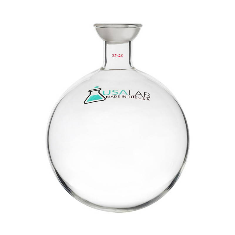 USA Made 1 Neck  Spherical Round Bottom Flask - 35/20