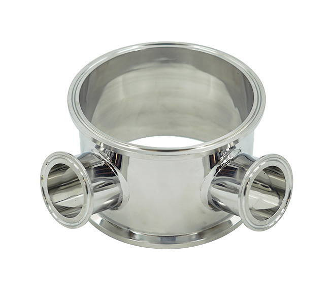 USA Lab Spool W/ Angled 2 X 2"TC for sight glass - 4"