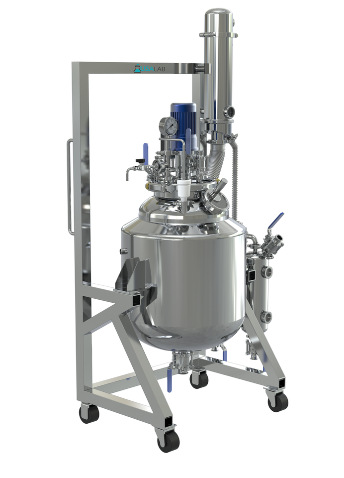 USA Lab Dual-Jacketed ASME 100L 316L-Grade Stainless Steel Reactor