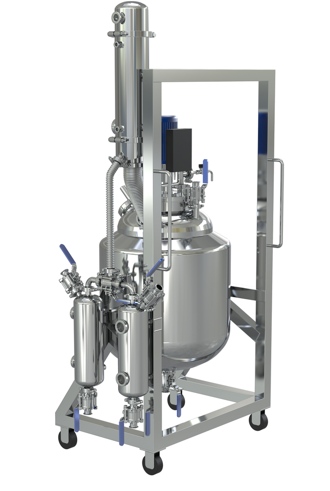 USA Lab Dual-Jacketed ASME 100L 316L-Grade Stainless Steel Reactor