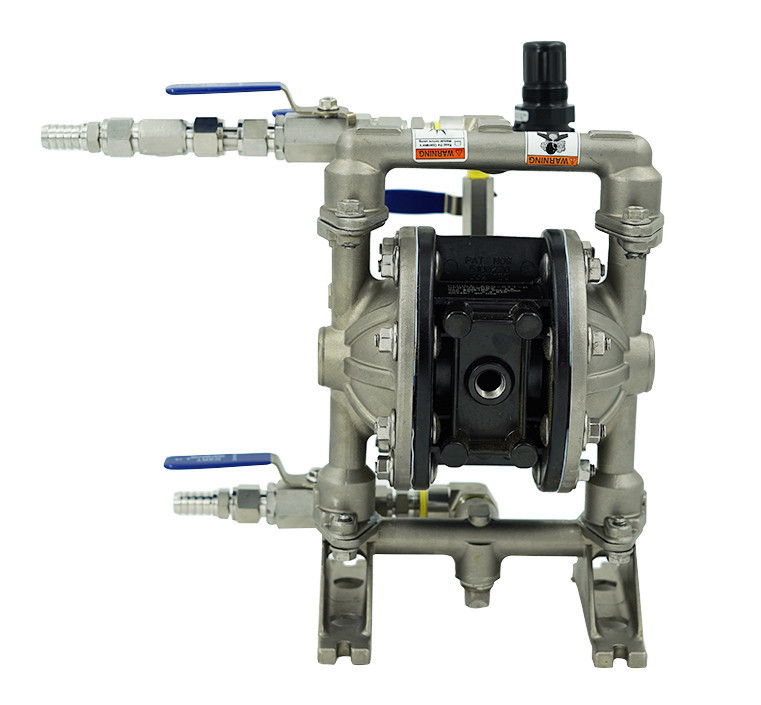 ARO Diaphragm Fluid Transfer Pump, 1/2" , Air Operated, 12 GPM (Constructed of Stainless & Santoprene)