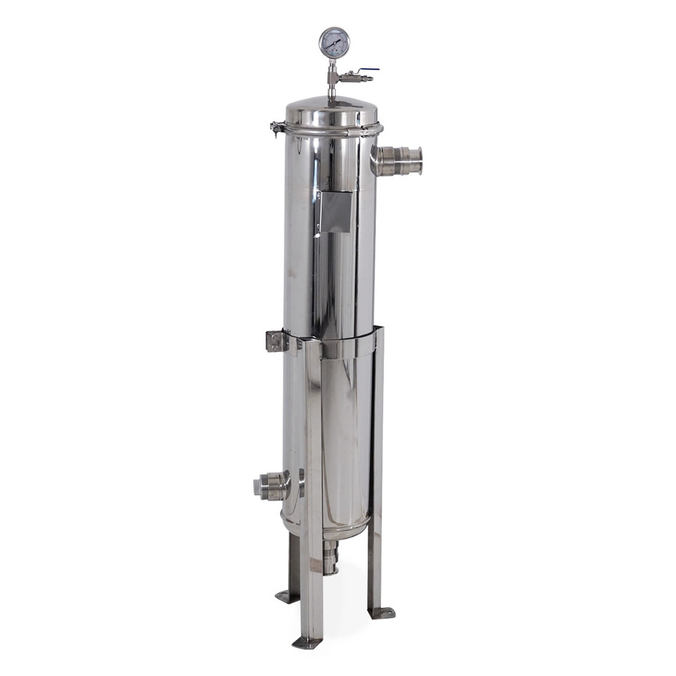 USA Lab #2 SS304 Bag Filter Housing 2" TC IN/Out - Buna gaskets
