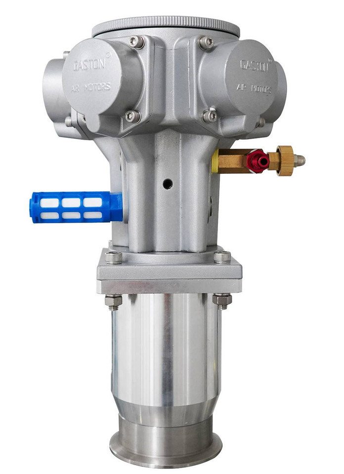 USA Lab 3" Tri-Clamp Variable Speed Pneumatic Mixer  W/ Air & Oil filter - Mixing Motor - 720RPM - 90PSI