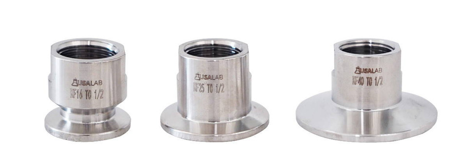 USA Lab KF to FNPT Adapter – Stainless Steel Vacuum to Female NPT Connection Fitting