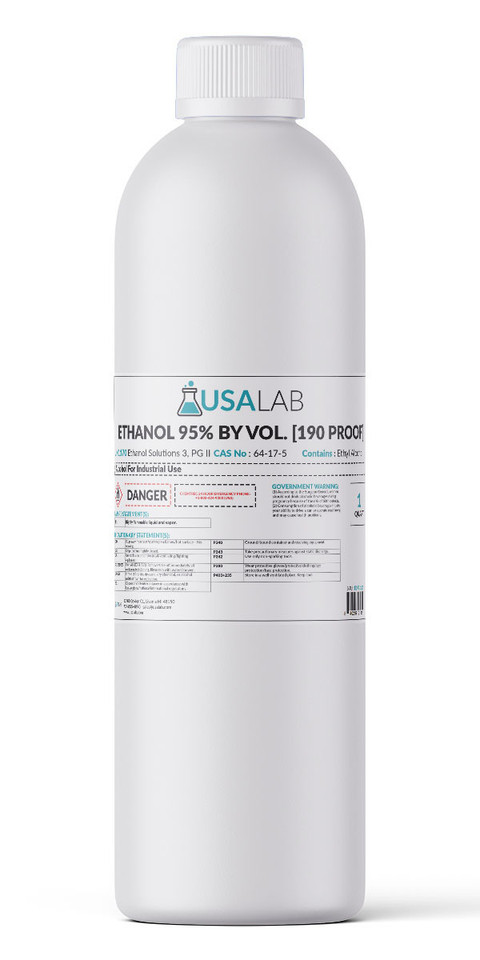 USA Lab 190 Proof Ethanol USP 95%  - Excise Tax Included