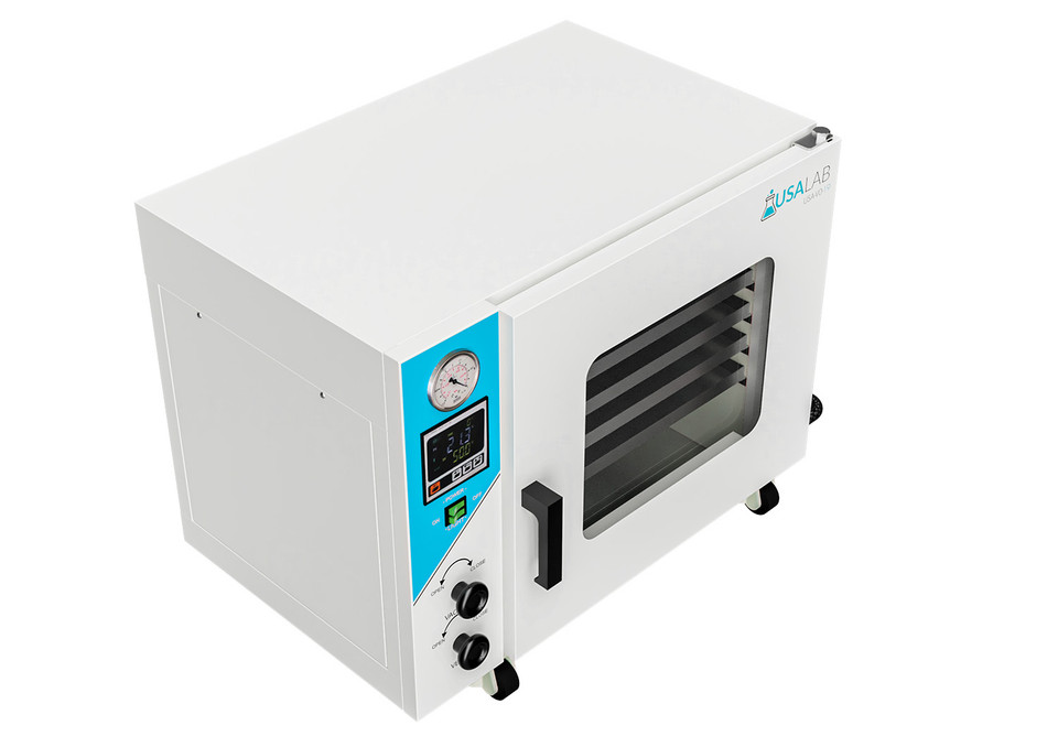 USA Lab ETL Certified 1.9 CuFt Vacuum Drying Oven 200°C 110V 4 Sided Heating