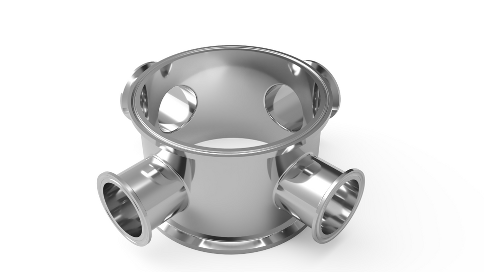 USA Lab Spool W/ 2 X 2TC w/  90° or 180° Placement | Sight Glass Optional