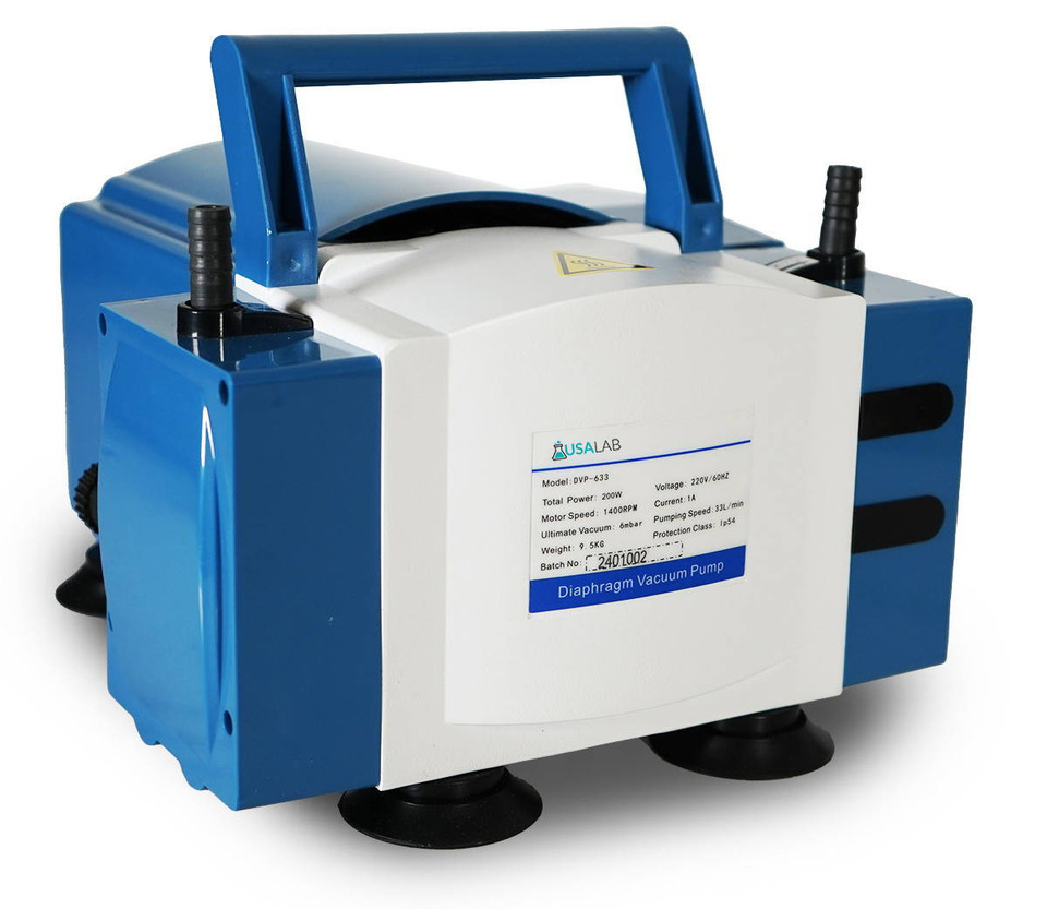 USA Lab Oil-Free Diaphragm Vacuum Pump – 1.2 CFM / 2.4 CFM 110V Laboratory Pump