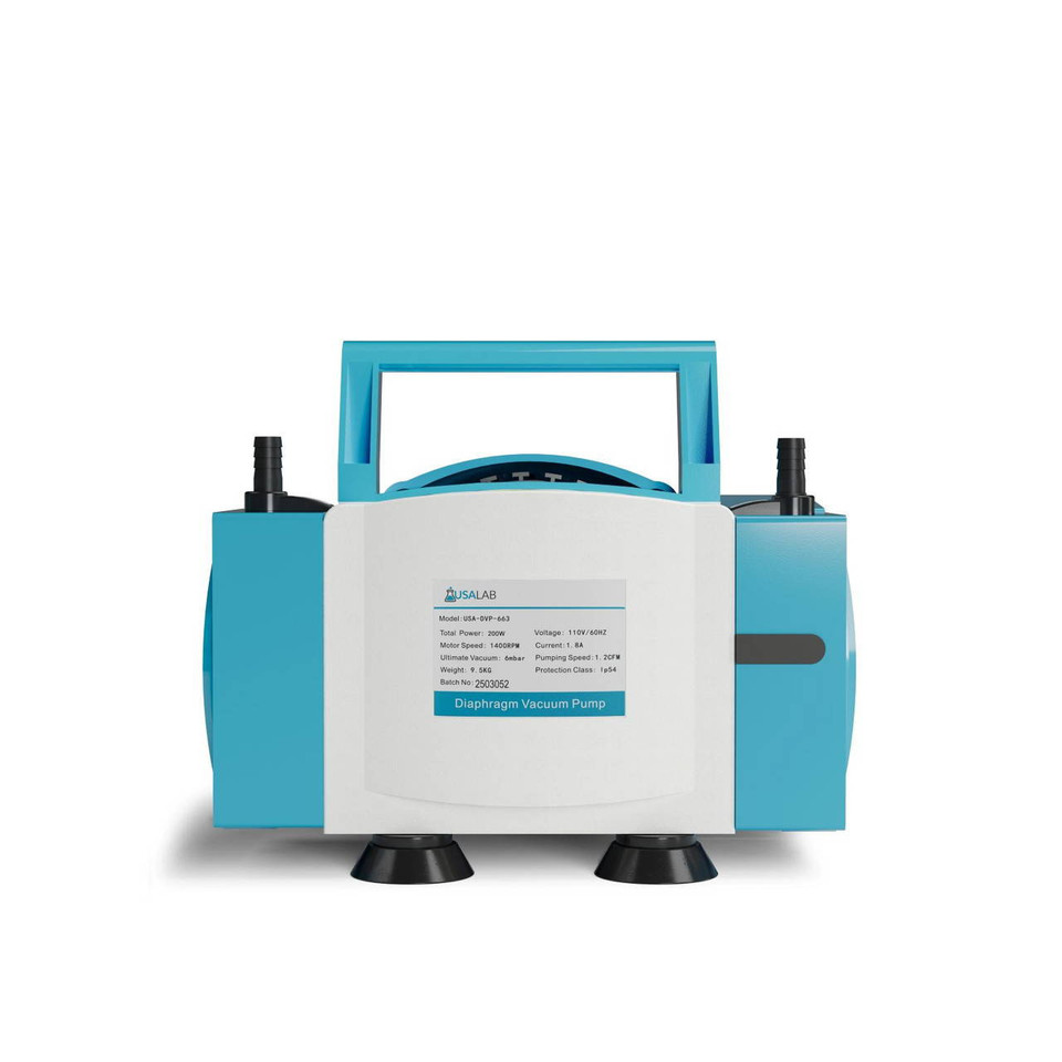USA Lab Oil-Free Diaphragm Vacuum Pump – 1.2 CFM / 2.4 CFM 110V Laboratory Pump