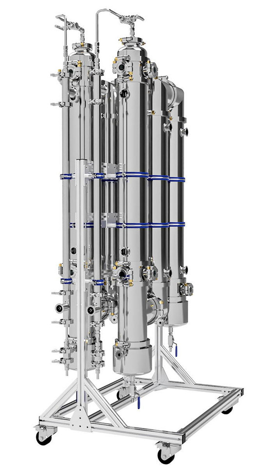 USA Lab 6" Dual Sided Falling Film Evaporator -150L/hr - HYDRA