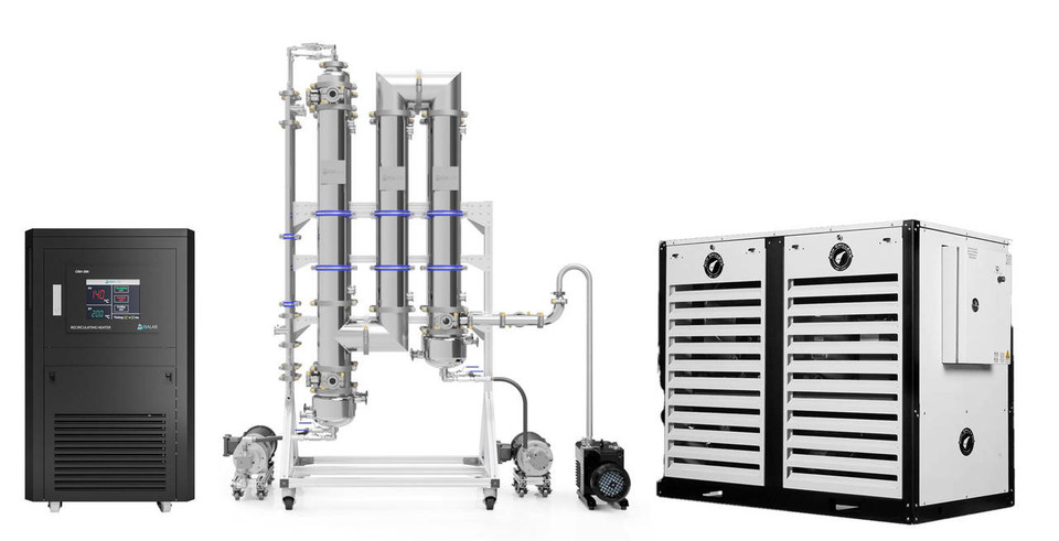 USA Lab 6" Dual Sided Falling Film Evaporator -150L/hr - HYDRA
