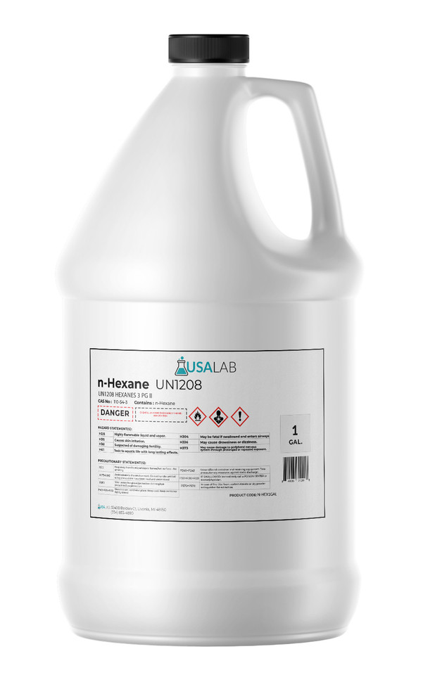 USA Lab N-Hexane 99.5% High Purity Lab Grade