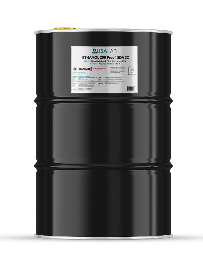USA Lab Ethanol 200 Proof, SDA 3C (100% ABV) Lab Grade