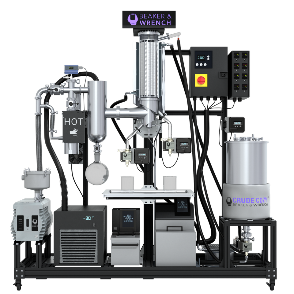 Beaker & Wrench Dual 6" Wiped Film Evaporator