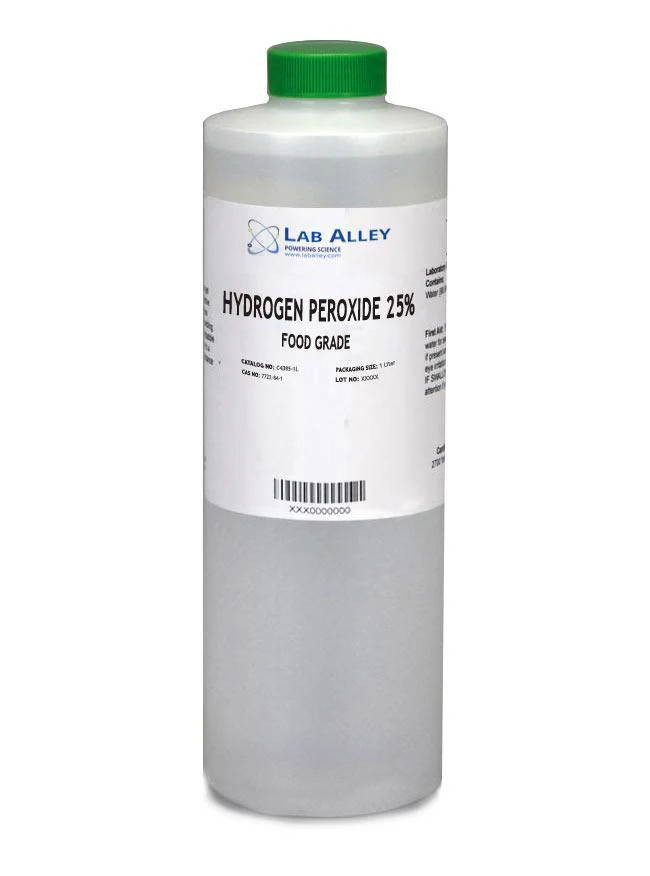Lab Alley Hydrogen Peroxide 25%- Food Grade,Kosher