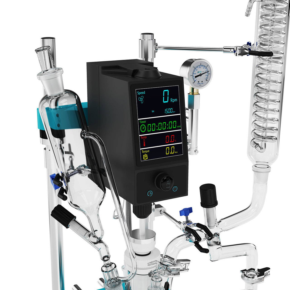 Digital controller for USA Lab 1L Benchtop Glass Reactor JRBT-1 with temperature and speed settings
