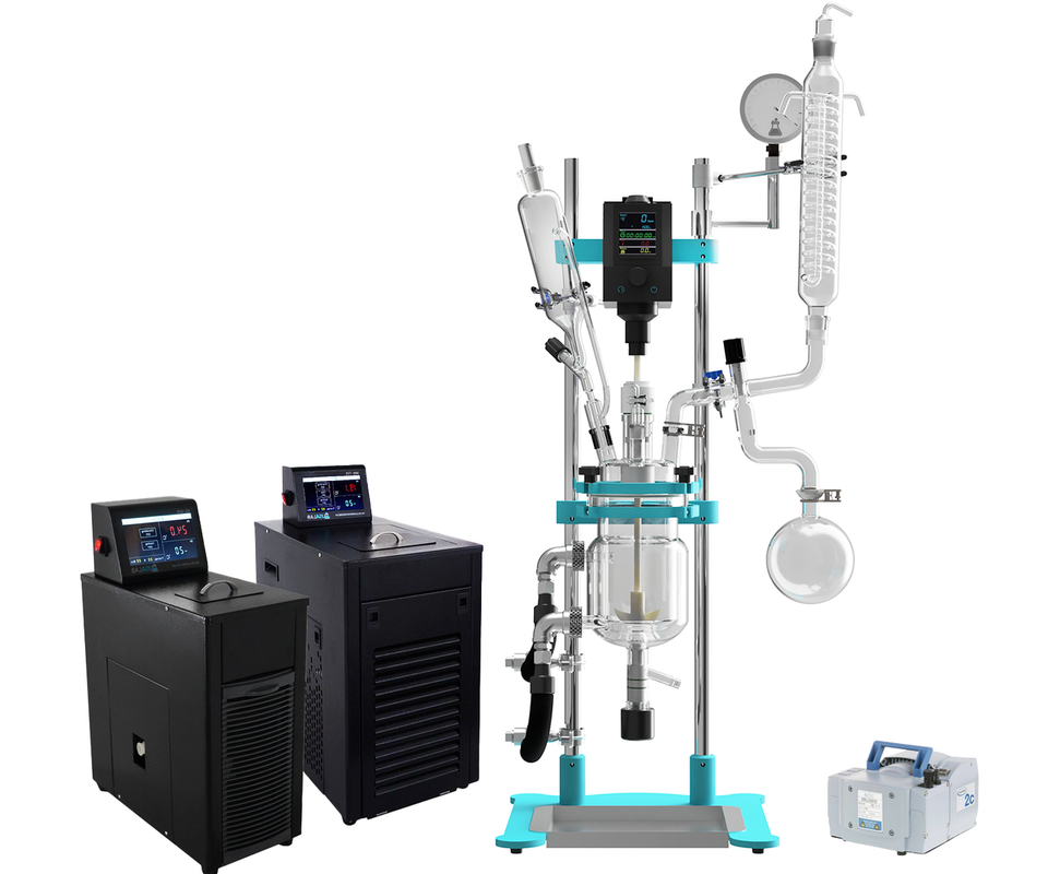USA Lab Benchtop 2L Single Jacketed Glass Reactor