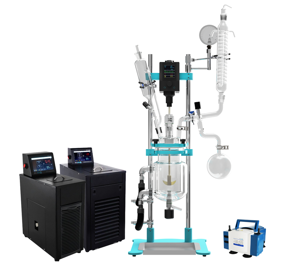 USA Lab Benchtop 2L Single Jacketed Glass Reactor