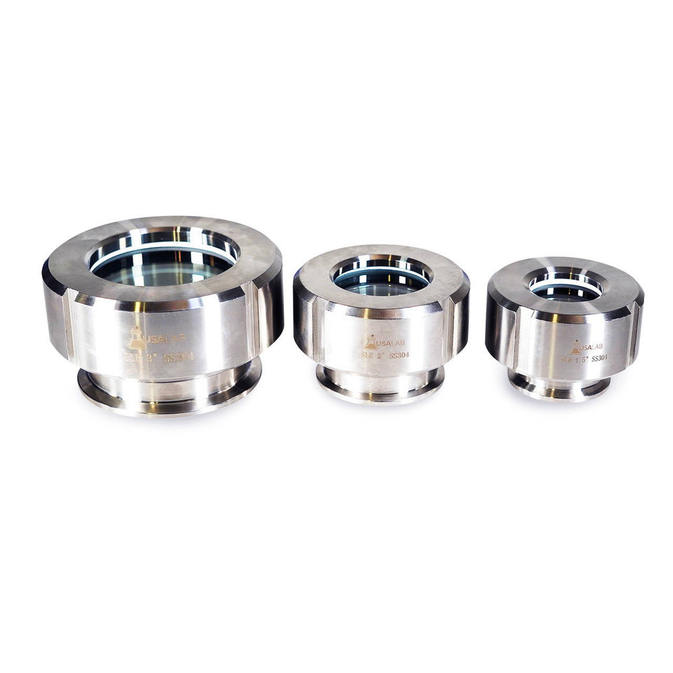 USA Lab Tri Clamp Sight Glass - 1.5"  - PTFE & BUNA - 200 PSI