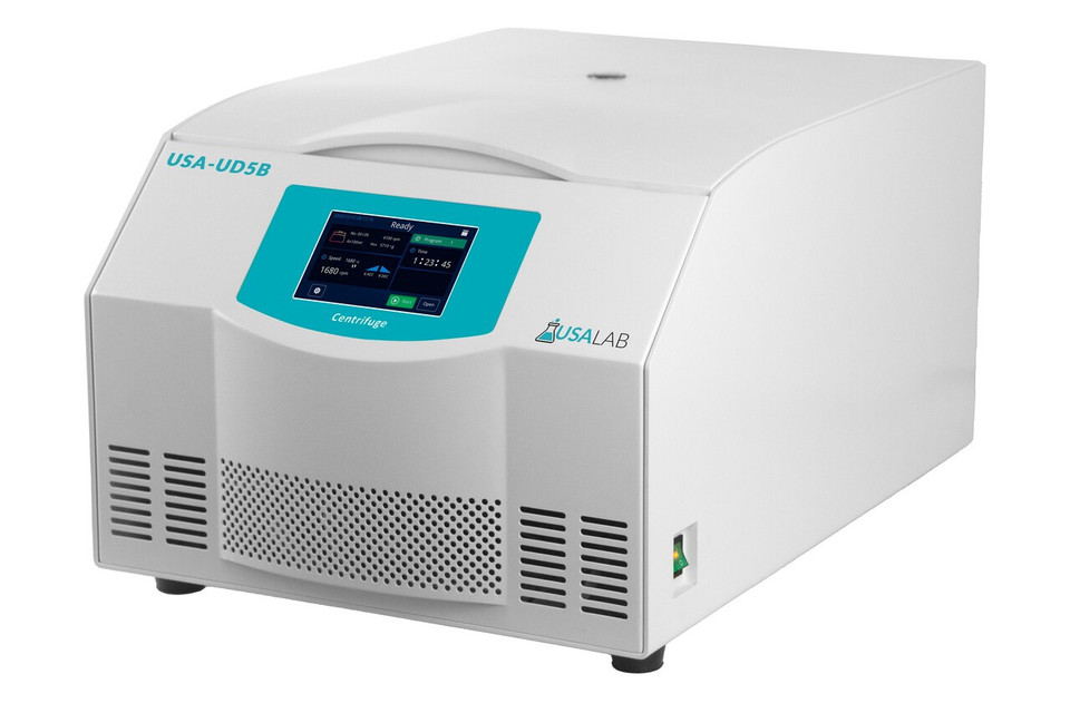 USA Lab Large Capacity Low Speed Centrifuge - 5000rpm- w/ 4x600ML Rotor