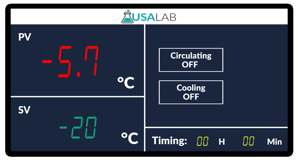 USA Lab -20°C 7L Compact Recirculating Chiller 220V UC-720