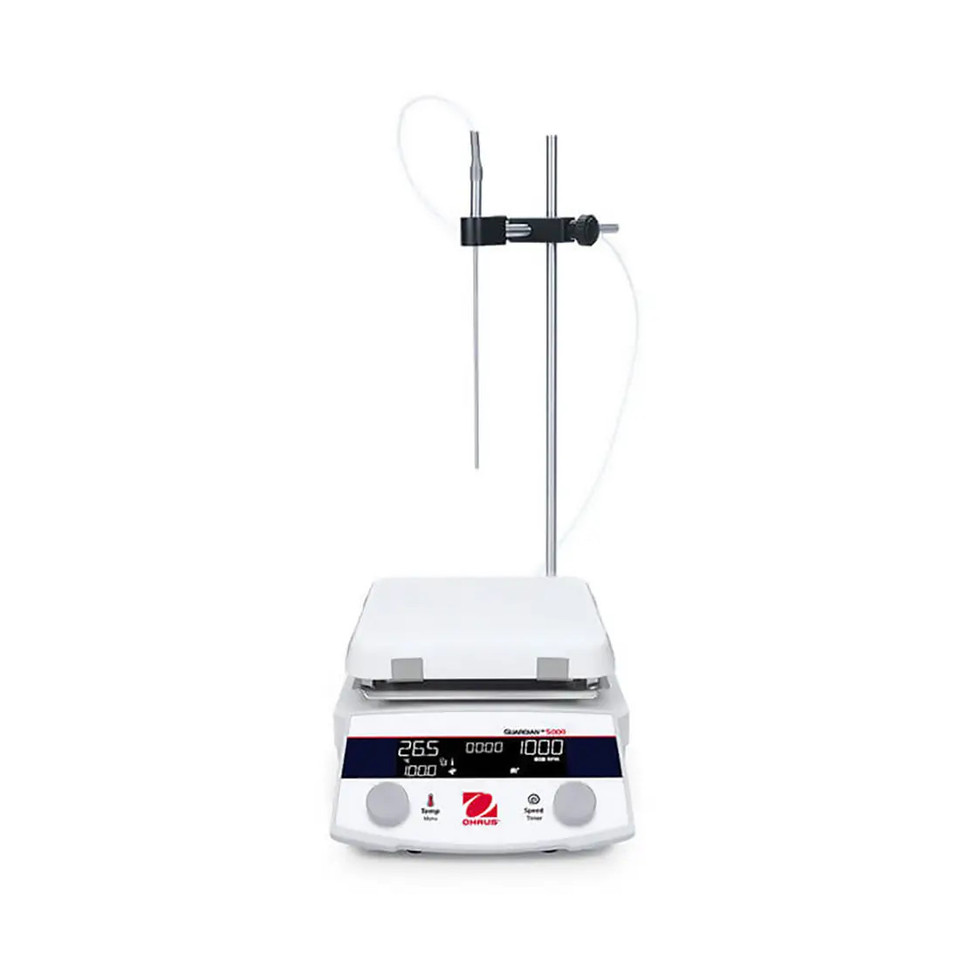 Ohaus Guardian™ 5000 Hotplate-Stirrer, e-G52HS10C, 120V, 10" x 10" Ceramic Plate, 20L Capacity