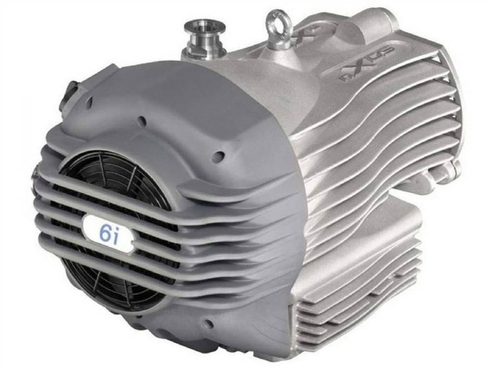 Edwards nXDS6i dry scroll vacuum pump front view with NW25 ISO-KF ports
