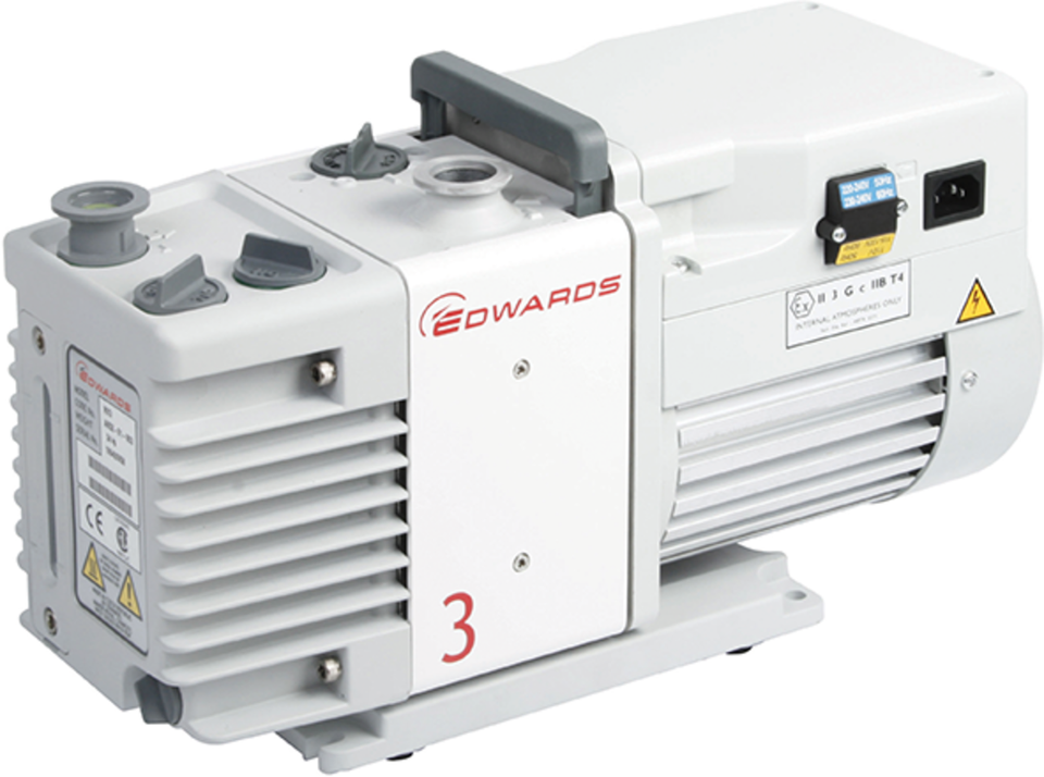 Edwards RV3 2.6 CFM Two-Stage Rotary Vane Vacuum Pump, 115/230V, 1-Ph