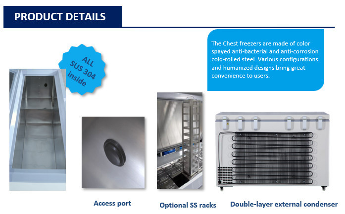 USA Lab EcoChill 17.12 Cu Ft -40°C Chest Freezer - Digital Display