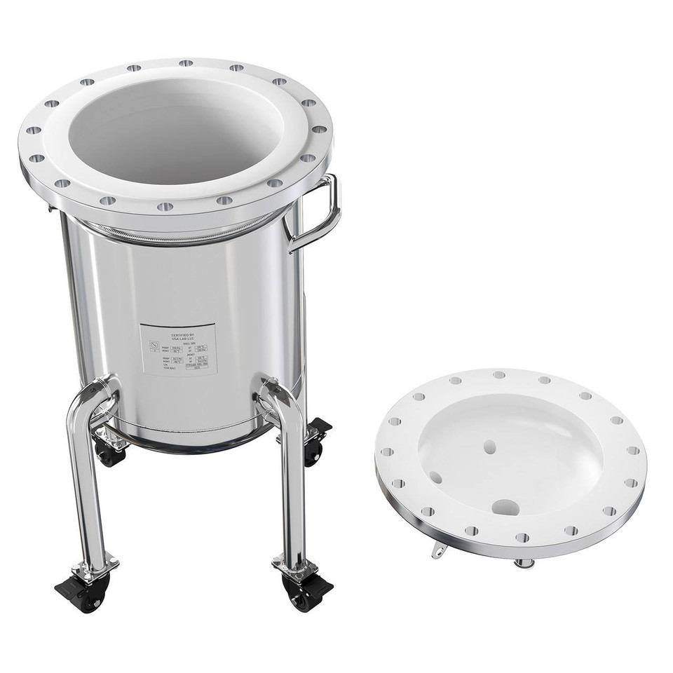 USA Lab 50L & 100L OmniCore™ eTFE Teflon Lined Vessel Reactor Assembly - ASME Certifed - 250PSI