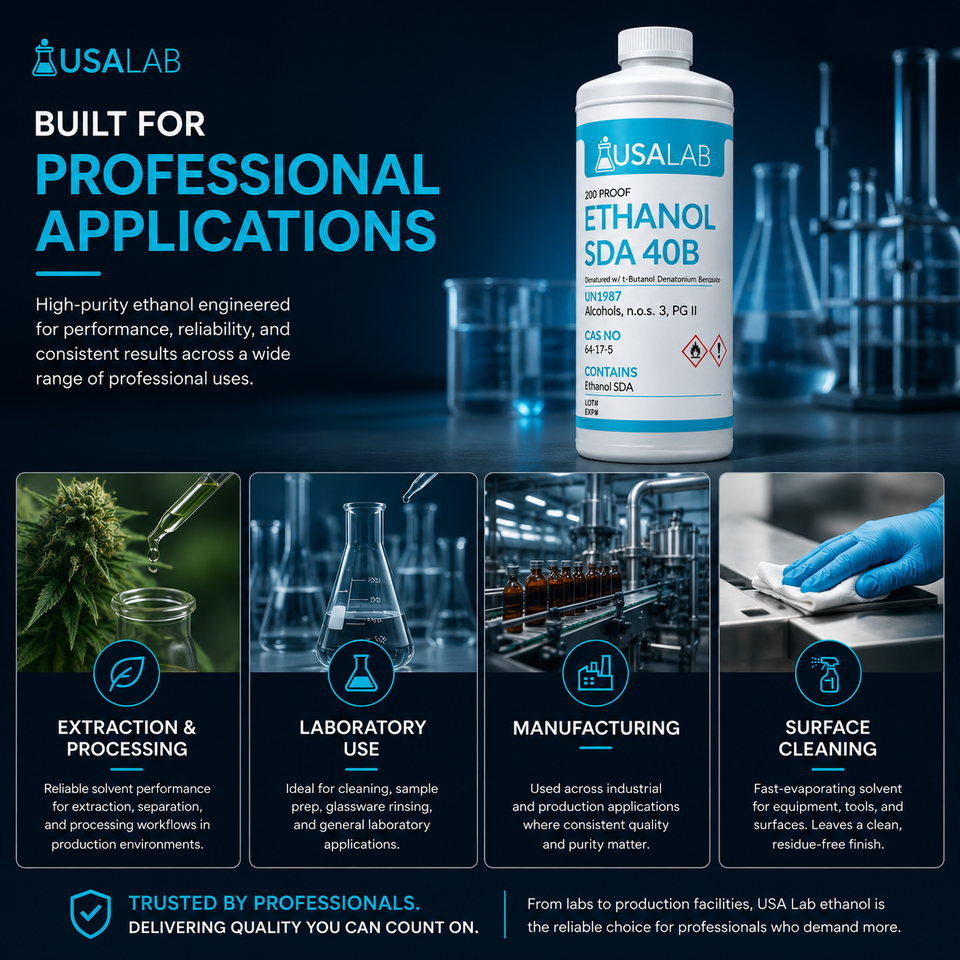 USA Lab Ethanol 200 Proof, SDA 40B (100%)