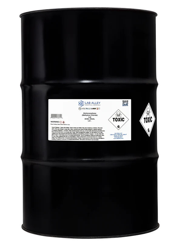Lab Alley Dichloromethane (Methylene Chloride) Lab Grade chemical solvent container