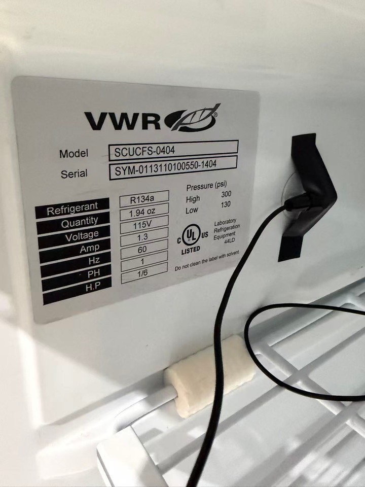 VWR Undercounter Lab Refrigerator - SCUCFS-0404 - Used