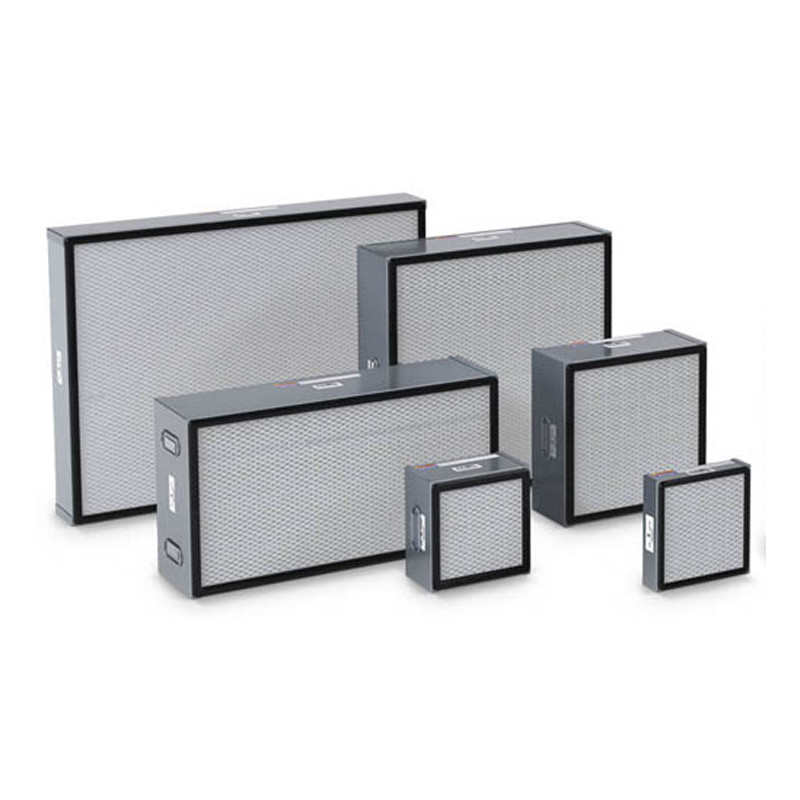 USA Lab ductless fume hood replacement filters including HEPA, activated carbon, acid gas, and pre-filter pads in multiple sizes