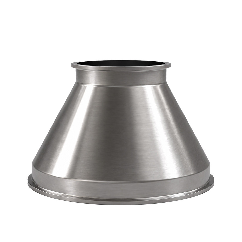 USA Lab Conical Reducer - Tri Clamp 6 inch to 12 inch made from SS304 stainless steel with sanitary polished finish for process and laboratory systems