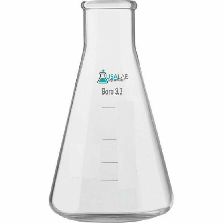 USA Lab 5000ML Erlenmeyer Flask Borosilicate 3.3