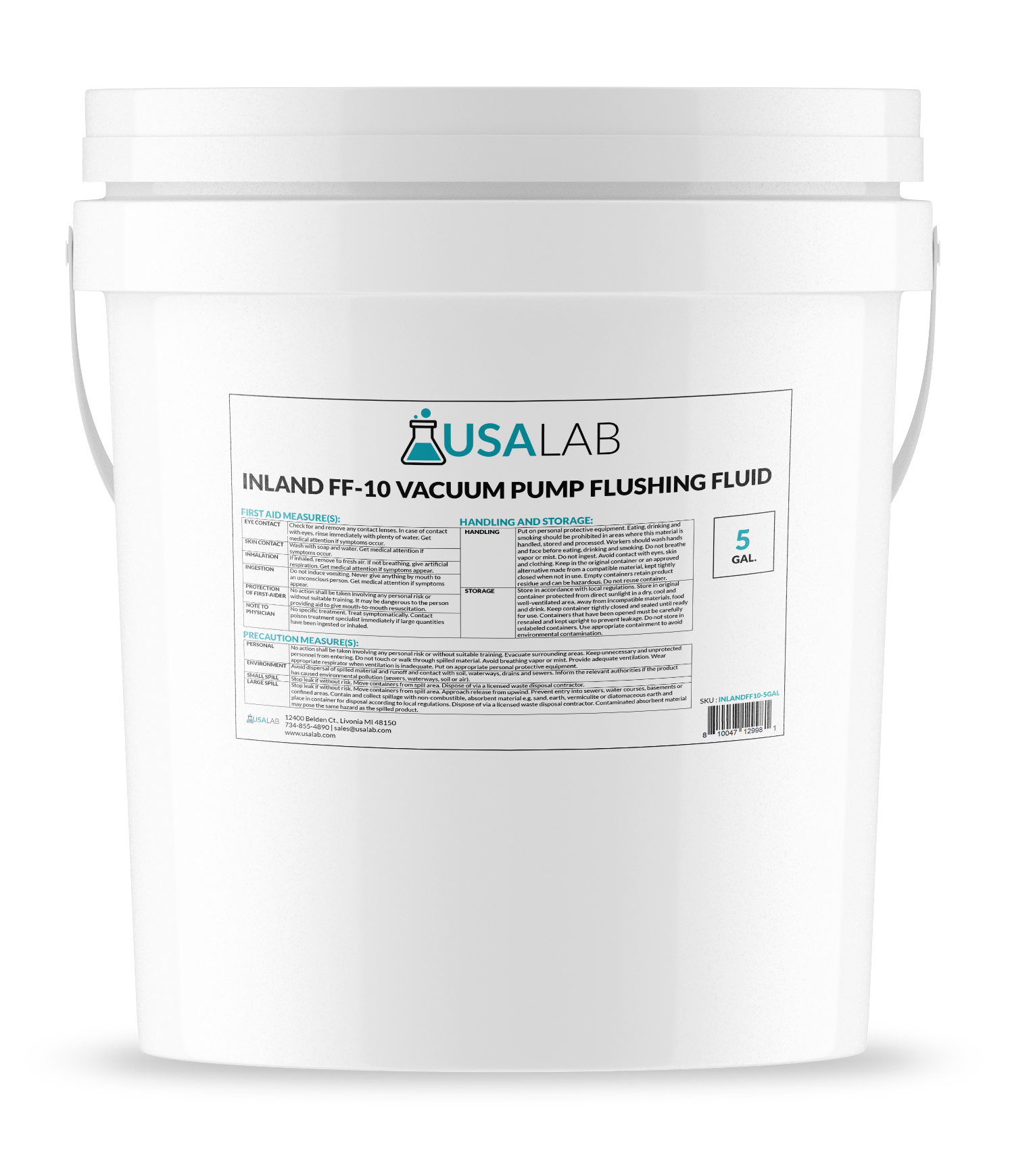 Vacuum Pump Flushing Fluid Inland Vacuum USA Lab