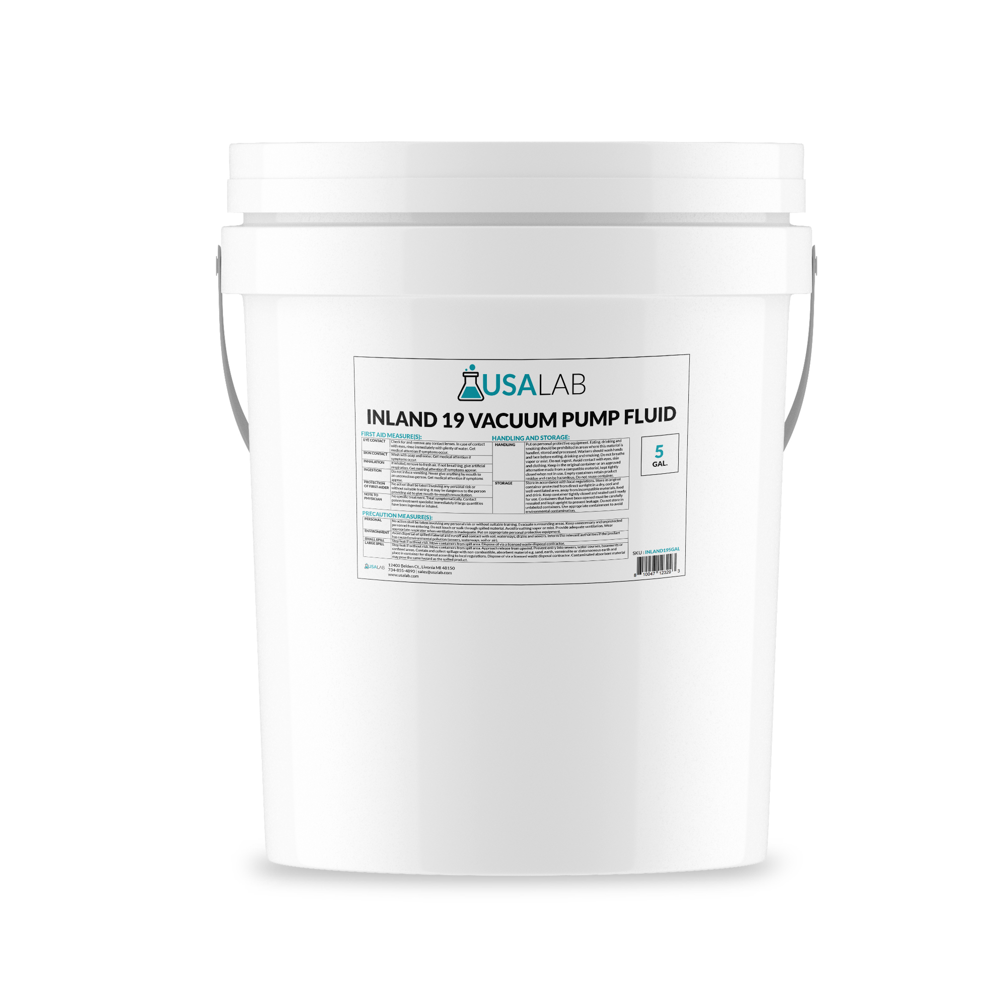 Inland 19 Hydrocarbon Vacuum Pump Oil USA Lab