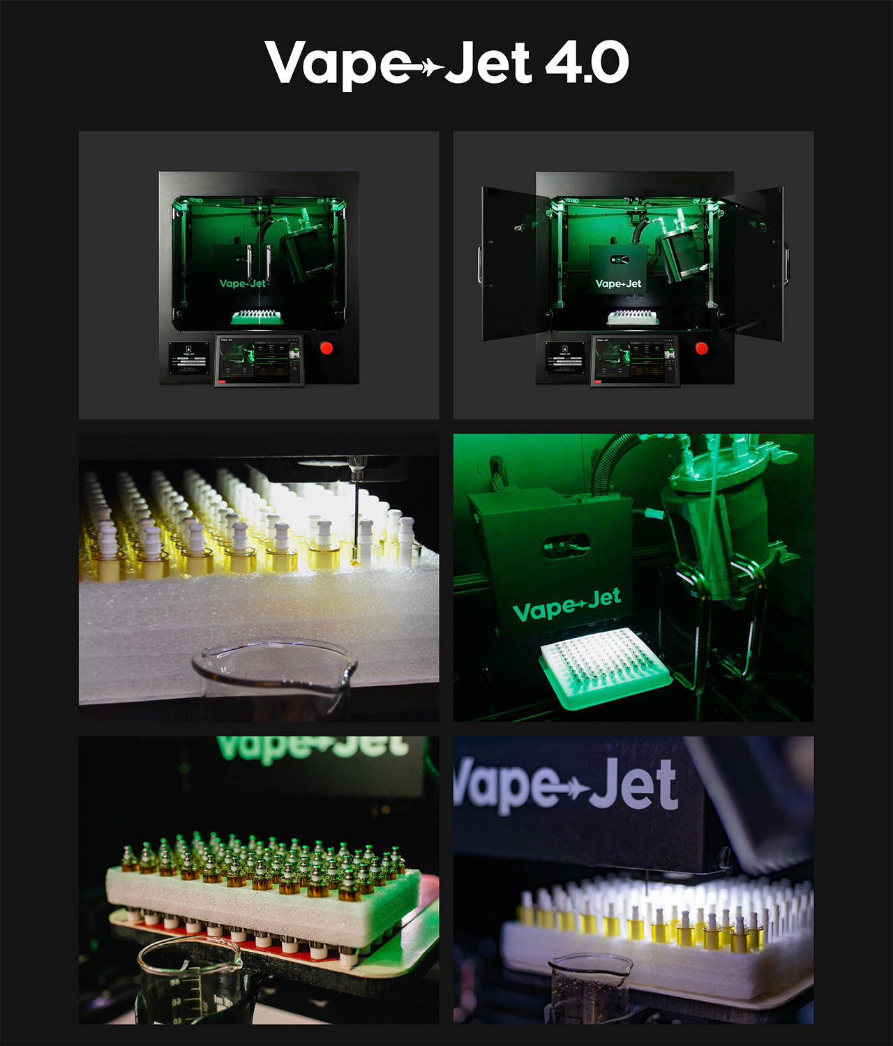 VapeJet 4.0 FullyAutomatic Vape Cartridge Filling Machine