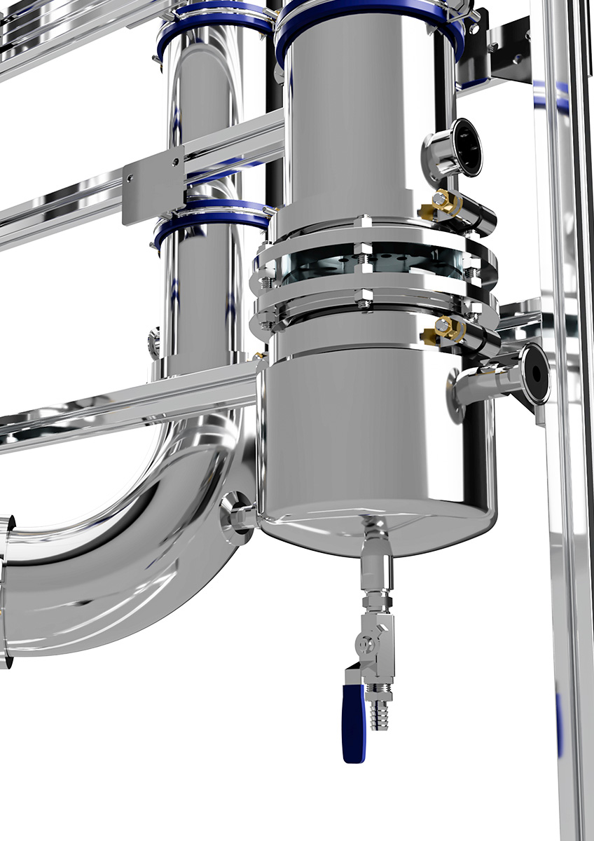 6 Inch Falling Film Evaporator Ethanol USA Lab