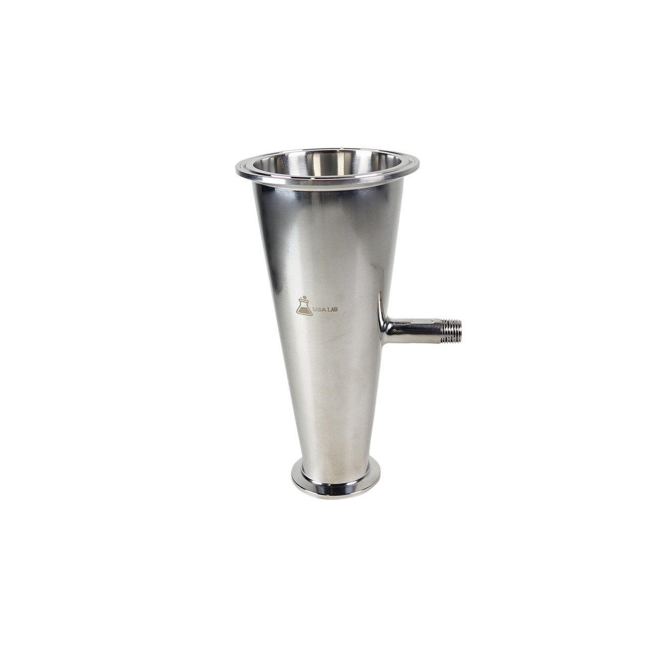 Conical Reducer with 1/4 MNPT side port - Various Sizes