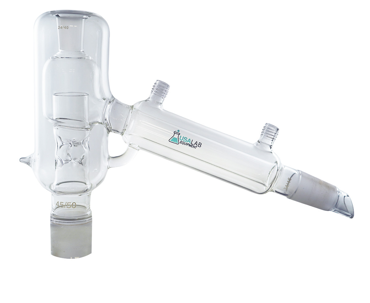 USA Lab 2L & 5L 60° Short Path Vacuum Jacketed Distillation Head - CUP Design - Picture 3 of 6