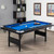 6 Feet Foldable Billiard Pool Table with Complete Set of Balls-Blue B593-NP10255WL