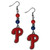 Philadelphia Phillies Earrings Dangle Style CO Z157-5460337296