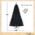 Black Artificial Christmas Halloween Tree with Purple LED Lights-7 ft - Color: Black - Size: 7 ft D681-CM23524US