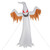 12ft 4pcs LED Lights Giant Scary Ghost Flames and Flashing Red Eyes Inflatable Halloween Decoration T575-S0671296581