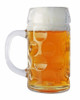 Dimpled Oktoberfest Glass Beer Mug 0.5 Liter