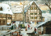 Winter Farm Scene German Advent Calendar